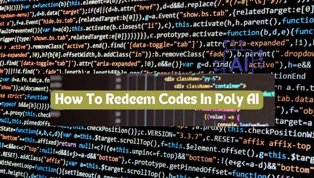 how to redeem codes on poly AI